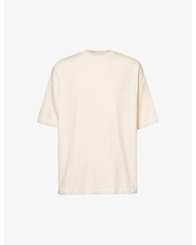Fear Of God Essentials Logo-print Short-sleeved Cotton-jersey T-shirt X - Natural