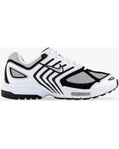 Nike Air Peg 2k5 Brand-tab Mesh And Leather Low-top Trainers - White
