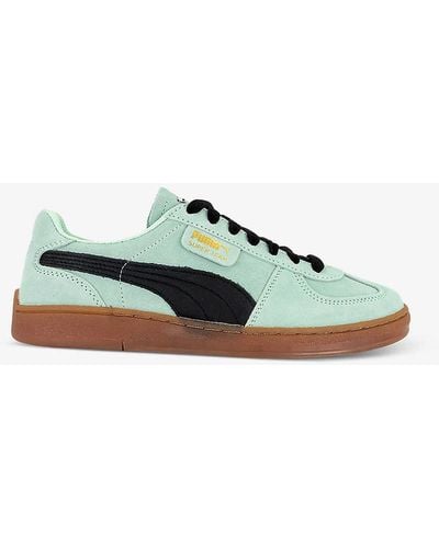 PUMA Super Team Og Brand-tab Low-top Suede Trainers - Green