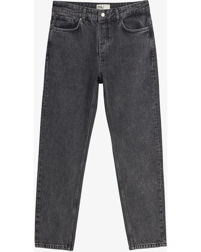 Ted Baker Mib Cropped Tapered Cotton Jeans - Black