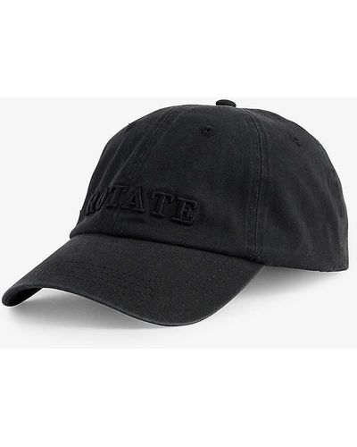 ROTATE SUNDAY Brand-embroidered Organic-cotton Baseball Cap - Black