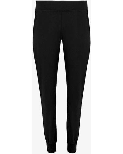 Sweaty Betty Gary 27' Relaxed-fit Mid-rise Stretch-woven Yoga Trouser - Black