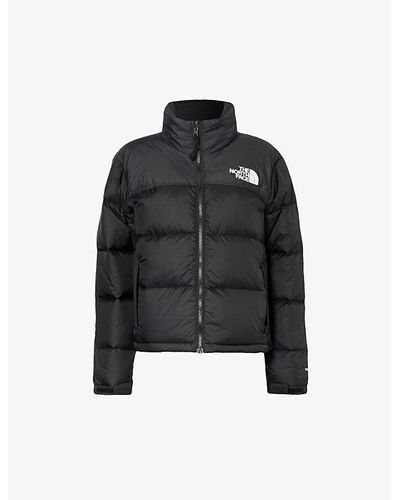 The North Face 1996 Retro Nuptse Brand-embroidered Shell-down Jacket - Black