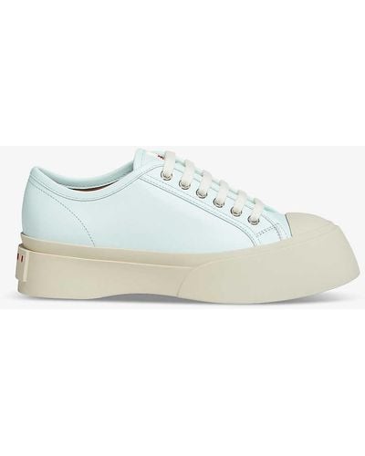 Marni Pablo Leather Low-top Trainers - Blue