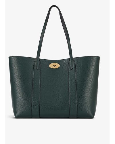 Mulberry Bayswater Leather Tote Bag - Green