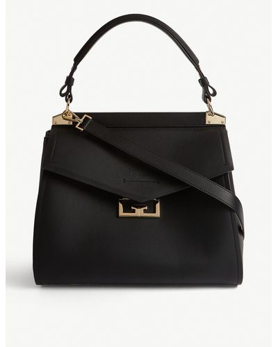 Givenchy Mystic Large Leather Top Handle Bag - Black