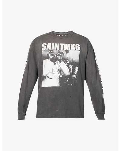 SAINT Mxxxxxx Long-sleeve t-shirts for Men | Online Sale up to 36