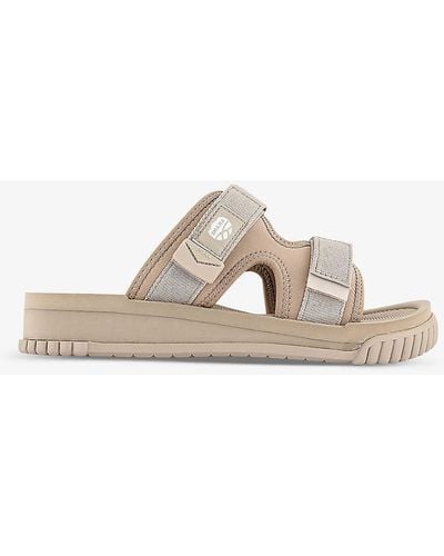 Shaka Chill Out Logo-patch Woven Sandals - Grey
