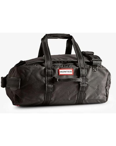 HUNTER Weekender Branded Recycled-polyester Duffle Bag - Black