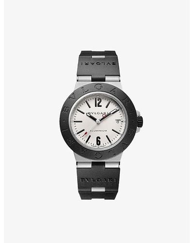BVLGARI Unisex Aluminium Titanium Automatic Watch - White
