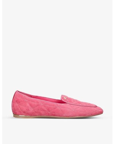 Carvela Kurt Geiger Loyal Quilted Leather Loafers - Pink