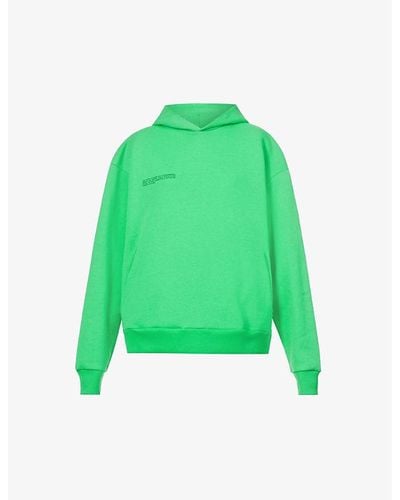 PANGAIA 365 Signature Recycled And Organic Cotton-blend Hoody - Green