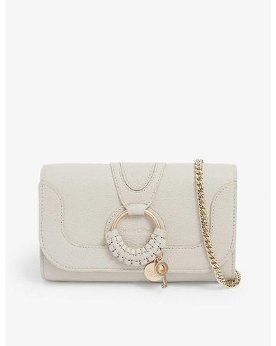 See By Chloé Hana Leather Wallet-on-chain - Natural