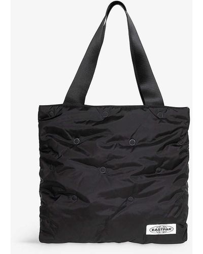 Eastpak Charlie Logo-patch Woven Tote Bag - Black