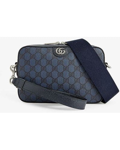 Gucci gg Supreme Coated-canvas Cross-body Bag - Blue