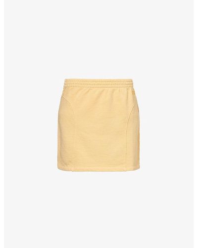 ROTATE SUNDAY Slim Organic Cotton-jersey Mini Skirt - Natural