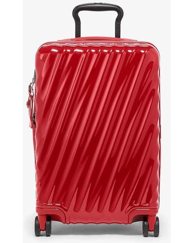 Tumi International Expandable 4-wheeled Polycarbonate Carry-on Suitcase - Red
