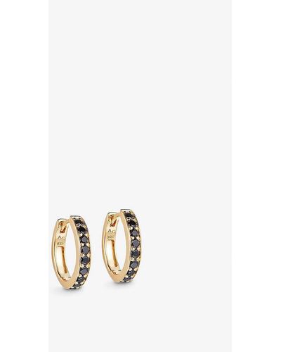 Astley Clarke Polaris 18ct Yellow Gold-plated Vermeil Sterling-silver And Spinel huggie Earrings - Metallic