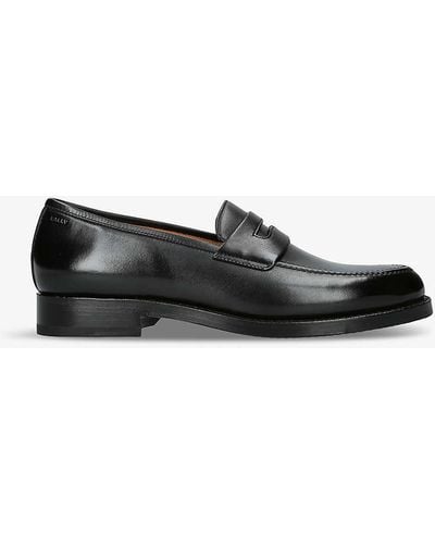 Bally Schoenen Panelled Leather Loafers - Black