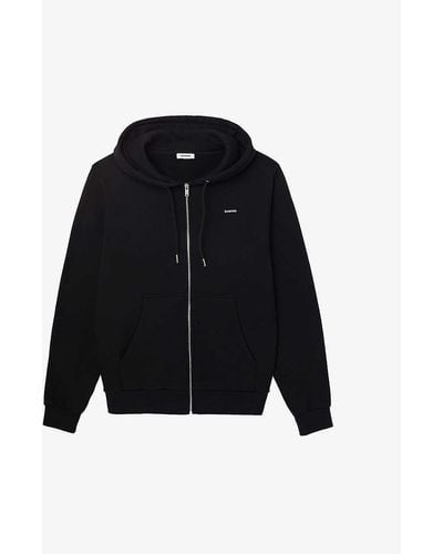 Sandro Relaxed-fit Woven Hoody - Black