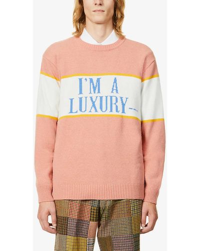 Rowing Blazers Gyles & George X I'm A Luxury Wool-blend Sweater - Multicolor
