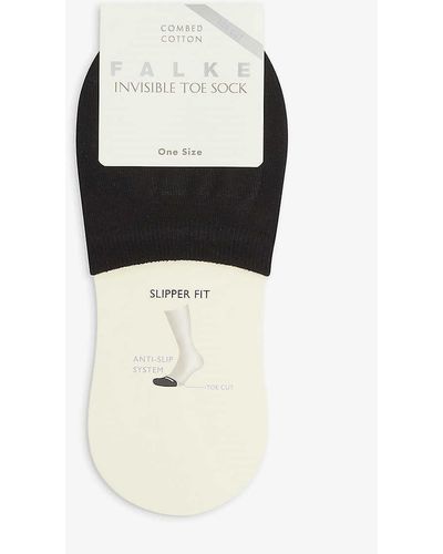FALKE Invisible Cotton-blend Toe Socks - White