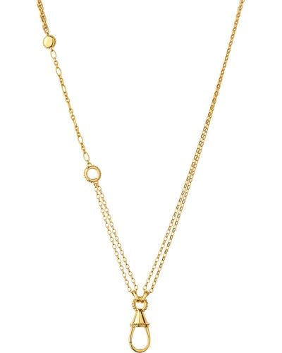 Links of London Amulet Carabiner 18ct Yellow-gold Vermeil Necklace - Metallic