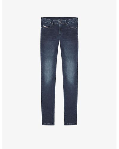 DIESEL 979 Sleenker Mid-rise Skinny Stretch-denim Jeans - Blue