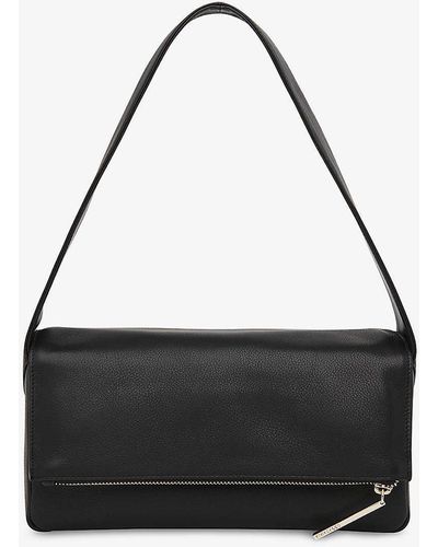 Whistles Bibi Leather Shoulder Bag - Black