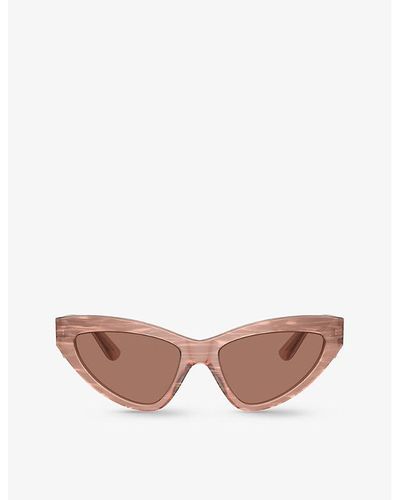 Dolce & Gabbana Dg4439 Cat-eye Acetate Sunglasses - Pink