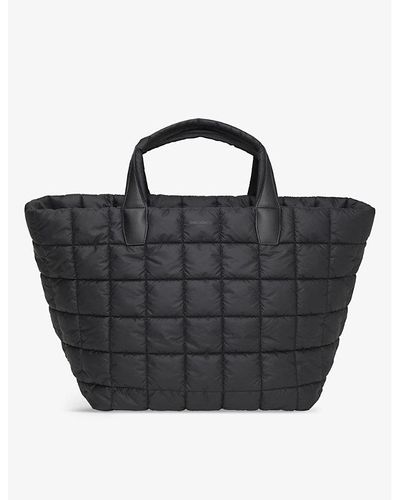 VEE COLLECTIVE Porter Medium Quilted Recycled-nylon Tote Bag - Black