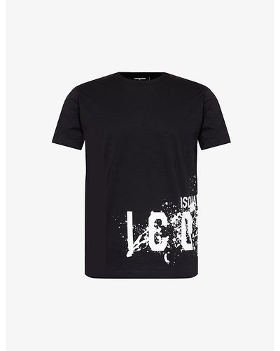 Icon Splash Printed Cotton T-shirt