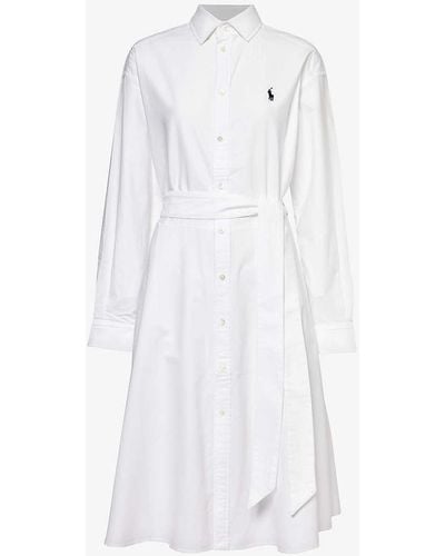 Polo Ralph Lauren X Wimbledon Cotton-piqué Midi Dress - White