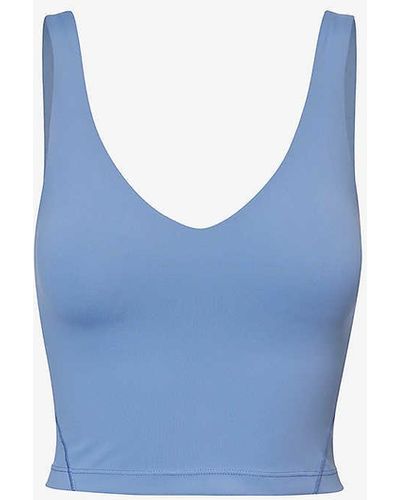 lululemon Align V-neck Stretch-woven Top - Blue