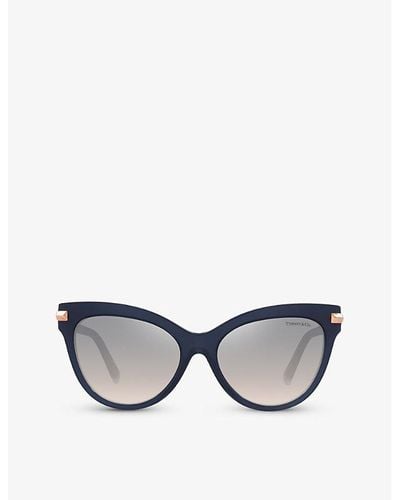 Tiffany & Co. Tf4182 Cat Eye-frame Acetate Sunglasses - Grey