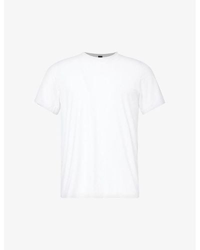 lululemon Fundamental Rubberised-logo Stretch-woven T-shirt - White