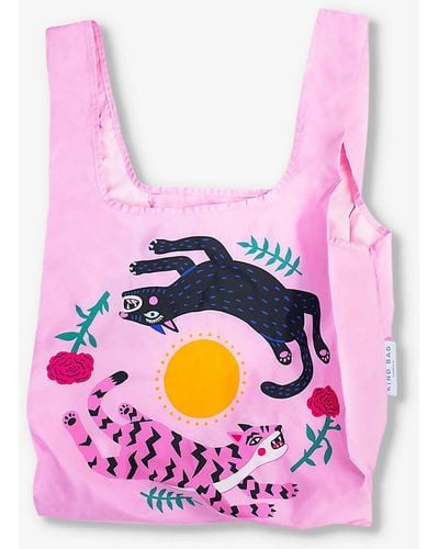 Kind Bag Recycled Plastic-bottles Shopper Bag - Pink