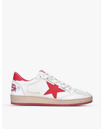 Golden Goose Ball Star 10275 Leather Low-top Trainers - Pink