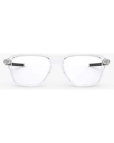 Oakley Ox8166 Wheel House Square-frame O-matter Glasses - White