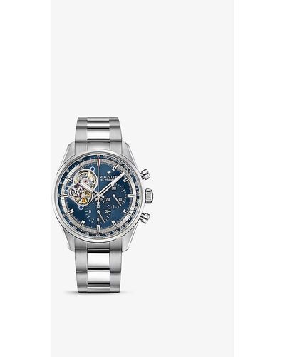 Zenith 03.20416.4061/51.m2040 Chronomaster Stainless Steel Automatic Watch - Blue