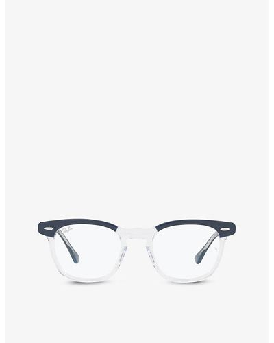 Ray-Ban Rb5398 Hawkeye Square-frame Acetate Glasses - White