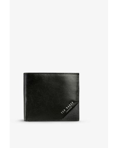 Ted Baker Prug Leather Wallet - Black