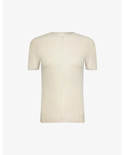 lululemon Seriously Soft Short-sleeved Stretch-woven Top - Natural