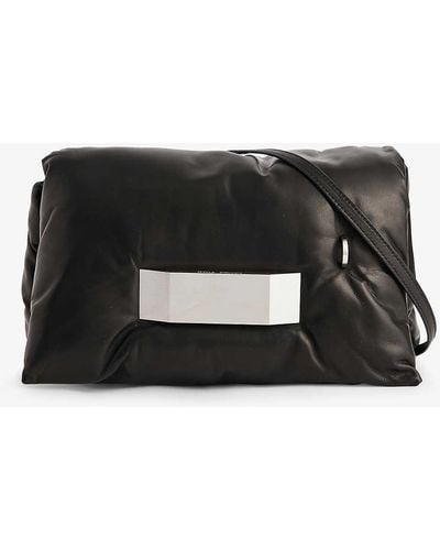Rick Owens Big Pillow Quilted Leather Bag - Black
