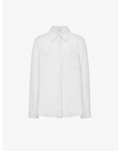 Reiss Campbell Linen Shirt - White