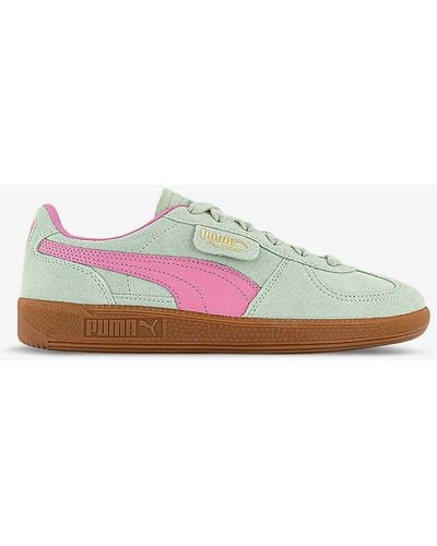 PUMA Palermo Logo-tab Suede Low-top Trainers - Multicolour