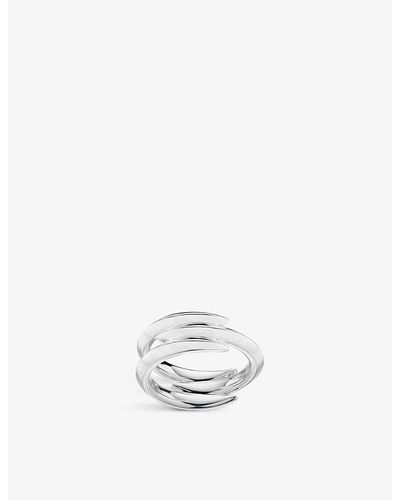 Shaun Leane Tripled Arc Sterling Silver Ring - White