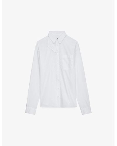 Zadig & Voltaire Tyrone Relaxed-fit Long-sleeve Cotton Shirt - White
