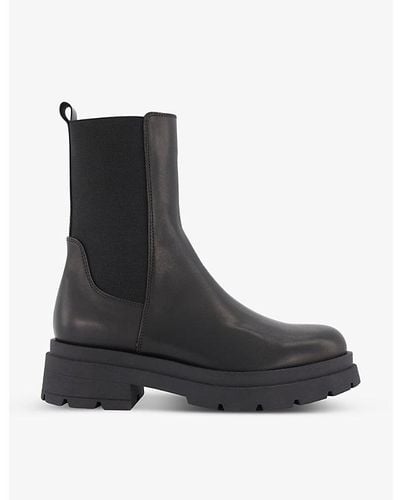 Dune Palmero Chunky-sole Leather Chelsea Boots - Black