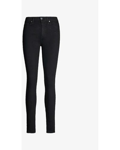PAIGE Hoxton Skinny Mid-rise Jeans - Black